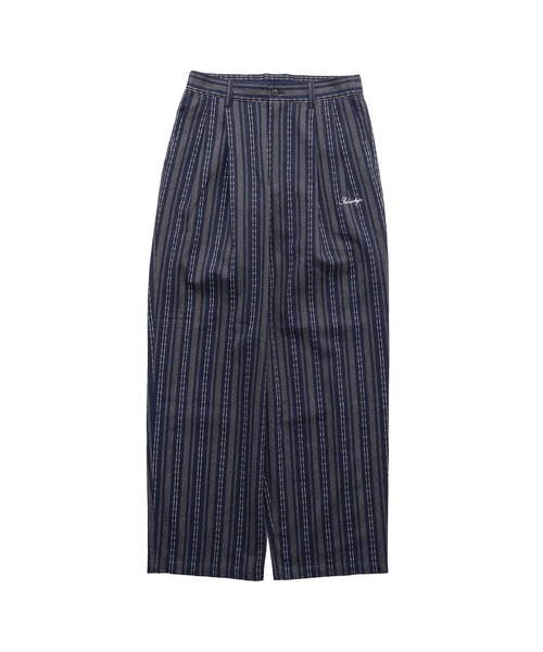 Subciety（サブサエティ） ワイドパンツ スラックス Jacquard stripe