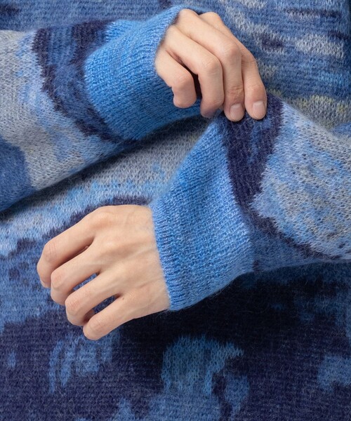 セーター ニット 「UNUSED」EX.mohair pullover メンズの画像