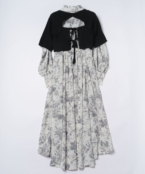 「dazzlin」 コンビワンピース SMALL ネイビー レディース_画像2