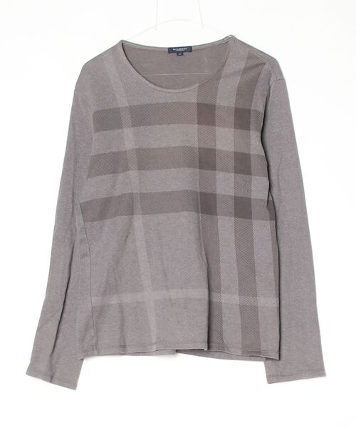 BURBERRY ボーダー Tシャツ XL BURBERRY（バーバリー） ボーダー柄長袖Tシャツ M グレー メンズ