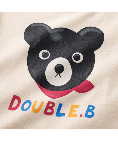 wb tシャツ 黒クマ長袖Tシャツ キッズ 子供服 男の子 女の子