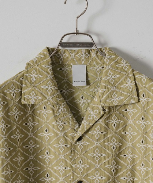 「Casper John」 半袖Tシャツ MEDIUM オリーブ メンズ_画像5