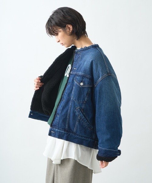 「kha:ki」 デニムジャケット 1 ブラック レディース_画像3