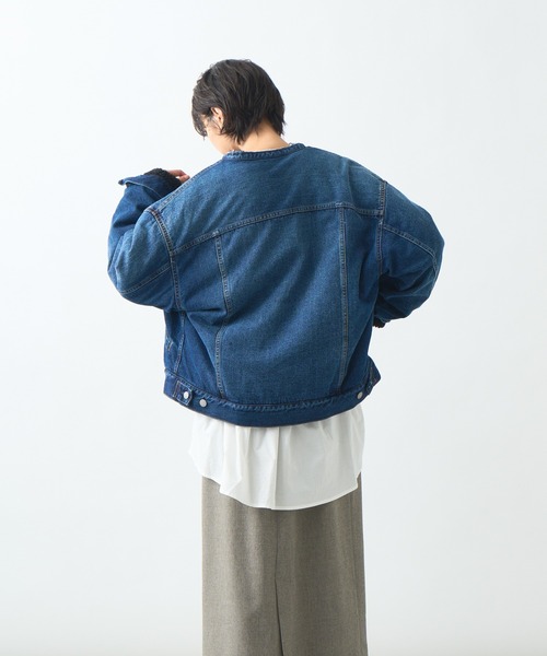 「kha:ki」 デニムジャケット 1 ブラック レディース_画像4