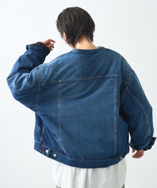 「kha:ki」 デニムジャケット 1 ブラック レディース_画像7