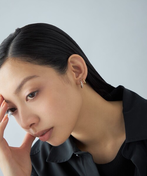 Jouete（ジュエッテ） ピアス 「ダブルピアス」 ジルコニア コンビ
