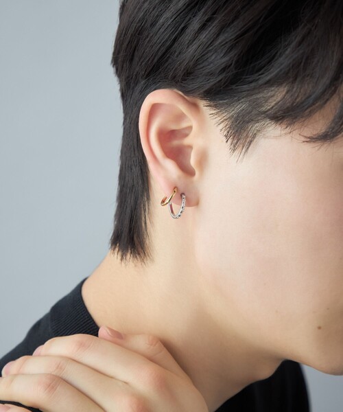 Jouete（ジュエッテ） ピアス 「ダブルピアス」 ジルコニア コンビ