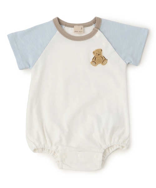 petit main ベビー服 ロンパース ラグランロンパース : ZOZOTOWN Yahoo
