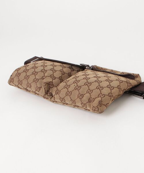 GUCCI GGパターン ボディバッグ ブラウン GUCCI（グッチ） GG柄 ボディバッグ - ブラウン メンズ : ZOZOTOWN
