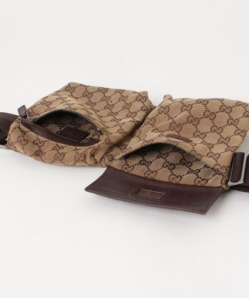 GUCCI（グッチ） GG柄 ボディバッグ - ブラウン メンズ : ZOZOTOWN