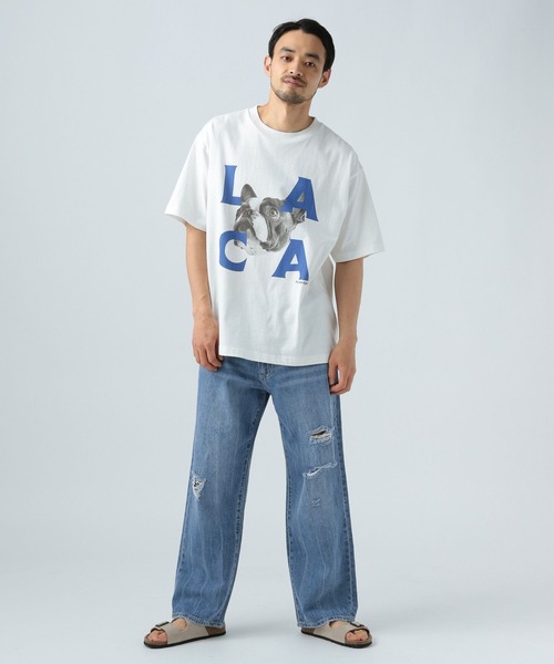 「BAYFLOW」 デニムパンツ LARGE サックスブルー メンズ_画像2