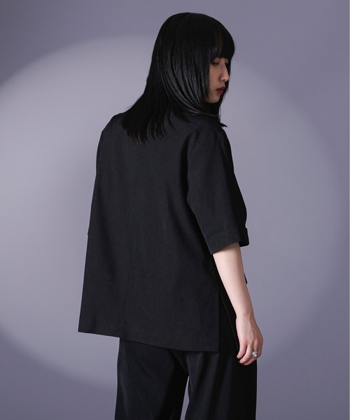 「Ellno Loset」 テーラードジャケット LARGE ブラック メンズ_画像4
