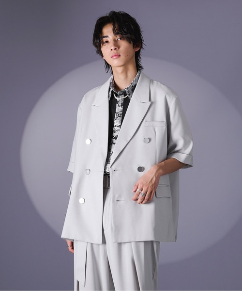 「Ellno Loset」 テーラードジャケット LARGE ブラック メンズ_画像7