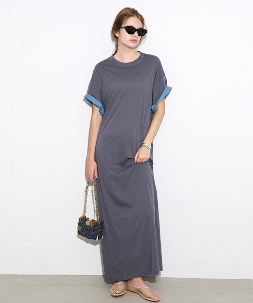 Cielワンピース LE CIEL BLEU（ルシェルブルー） ワンピース マキシTシャツドレス