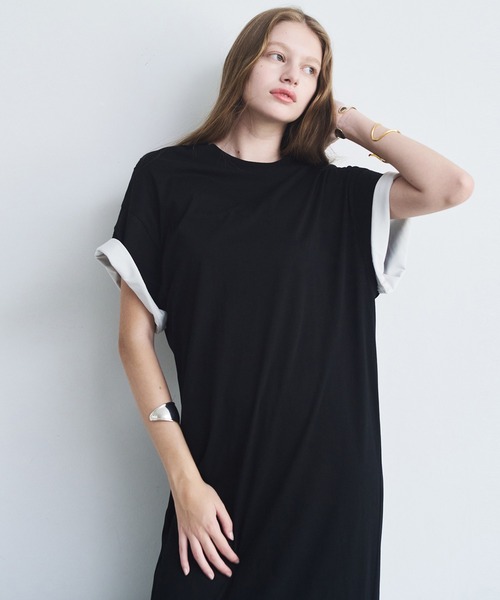 LE CIEL BLEU（ルシェルブルー） ワンピース マキシTシャツドレス