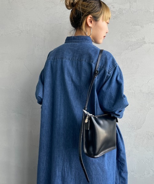 希少超美品！【DANTON/ダントン】シャツワンピース　36 Danton（ダントン） シャツワンピース 36 ブルー レディース