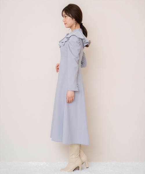 「WILLSELECTION」 長袖ワンピース MEDIUM グレー レディース_画像5