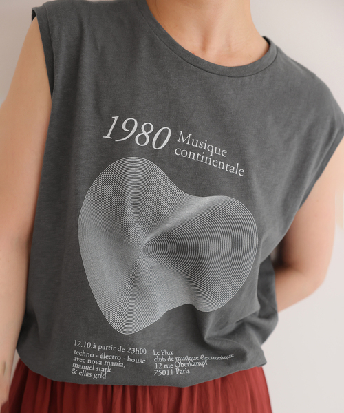 SLOBE IENA（スローブイエナ） tシャツ グラフィックノースリーブTEE 