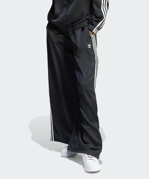 adidas（アディダス） ワイドパンツ パンツ サテン ワイドレッグ