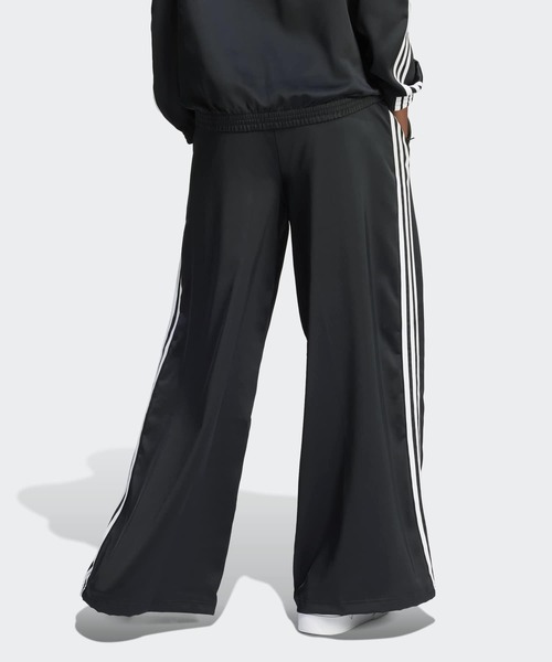 adidas（アディダス） ワイドパンツ パンツ サテン ワイドレッグ