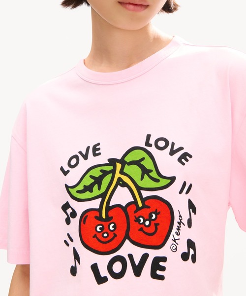 KENZO（ケンゾー） tシャツ 半袖 GOTS KENZO LOVES LOOSE T-SHIRT