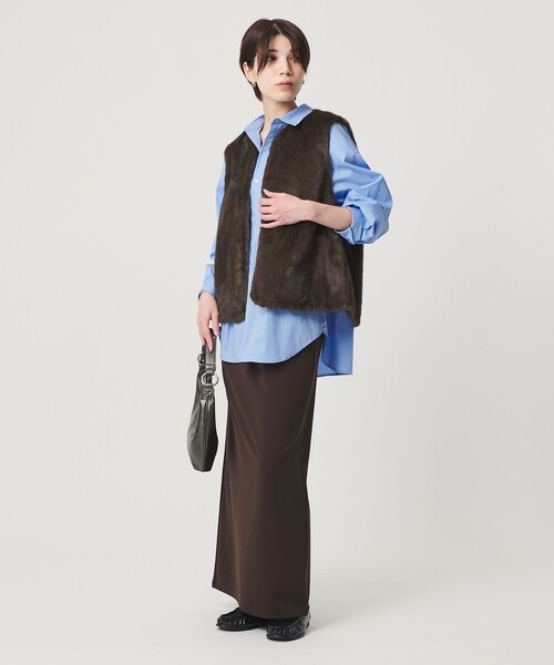 BEAUTY＆YOUTH UNITED ARROWS ベスト ジレ ポリエステル フェイク 