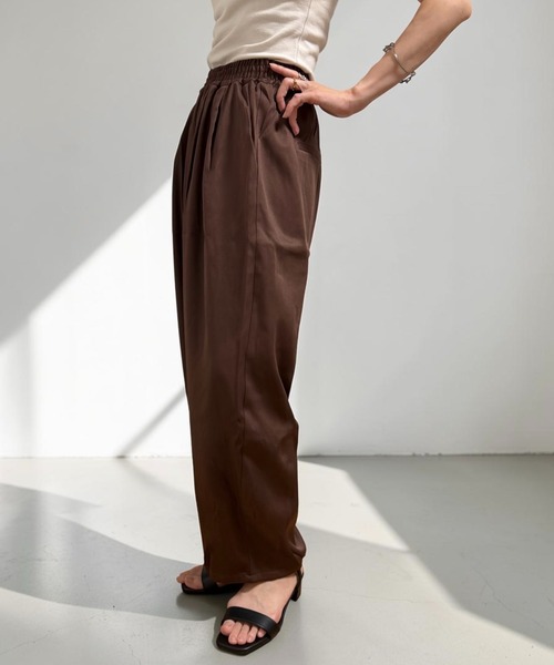 ワイドパンツ パンツ イージーワイドカーブパンツ レディース | ブランド登録なし | 19