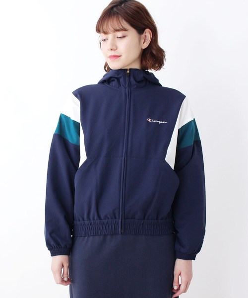 Champion（チャンピオン） ブルゾン アウター フード付き配色ブルゾン