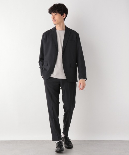 ArgueCulture光沢ドレープパンツ スラックス モード系 ハイウエストワイドジャガードドレープスラックス（スラックス