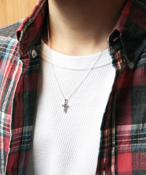 amp japan（アンプジャパン） ネックレス スタースタンプ クロス