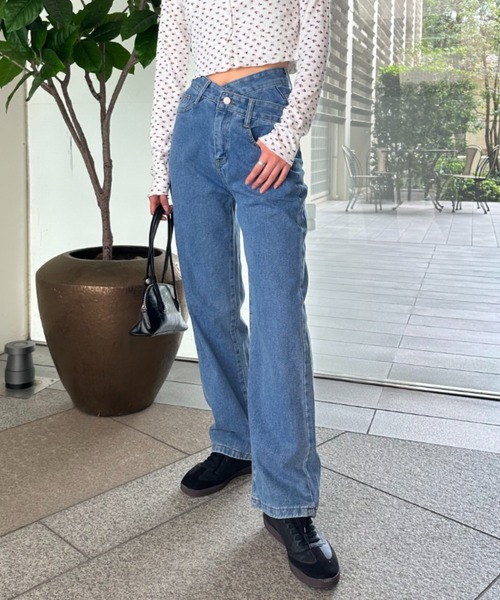 ジーンズ デニム デニムパンツ ハイウエストデニムパンツ