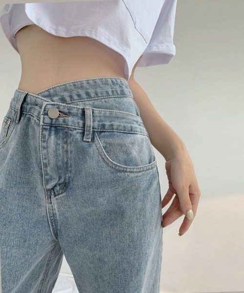 ルールロジェット 美品 デニム ハイウエストパンツ