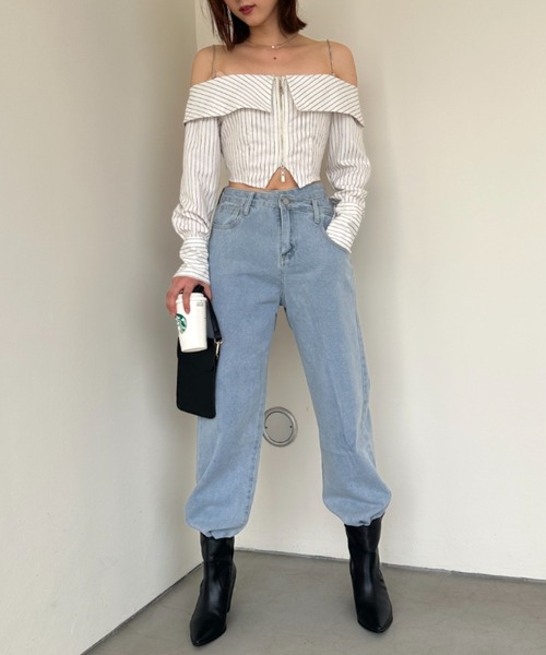 ジーンズ デニム デニムパンツ ハイウエストデニムパンツ