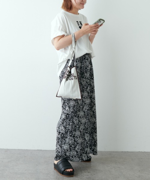 新品タグ付⭐︎PUAL CECIN リネン ブラック ワイドパンツ 綿麻タックワイドパンツ | PUAL CE CIN(ピュアルセシン