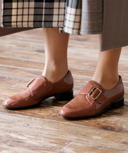HIMIKO ローファー 「Made in Japan」モンクストラップシューズ/621307