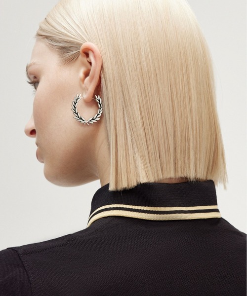 国内配送★FRED PERRY★ローレルリース ピアス ギフトにも◎ FRED PERRY ピアス Laurel Wreath Earrings／ローレルリース