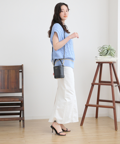 Spick＆Span ベスト C/Peケーブルニットベスト : ZOZOTOWN Yahoo