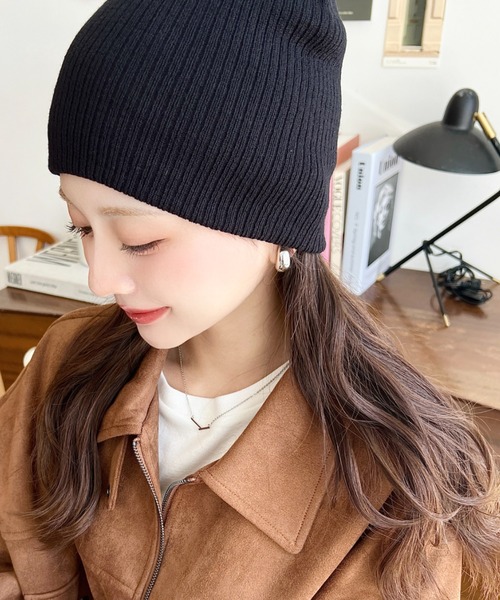 moment+ ニット帽 ニットキャップ 「累計販売枚数1万枚突破！」リブ
