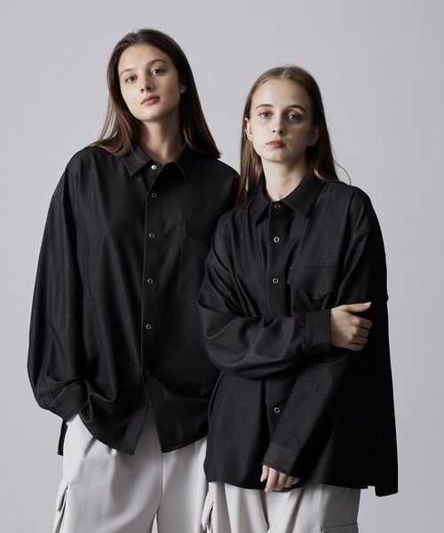 CLEL（クレイル） シャツ 「CLEL」Ring Snap Loose Shirt/リング