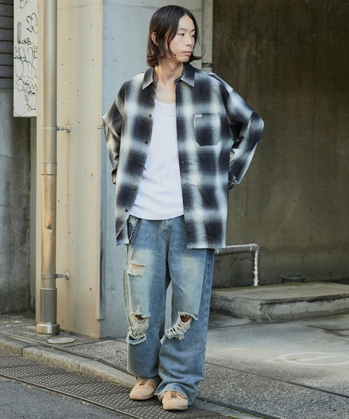 Theater code ジーンズ デニム デニムパンツ damage denim pants