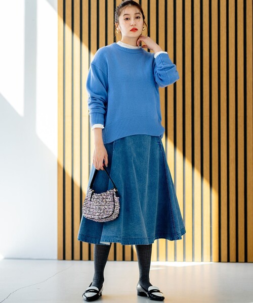 BLUGIRL BLUMARINE ブルーガールカシミヤ混ニット　イタリー製美品 BLUGIRL BLUMARINE ブルーガールカシミヤ混ニット イタリー製美品