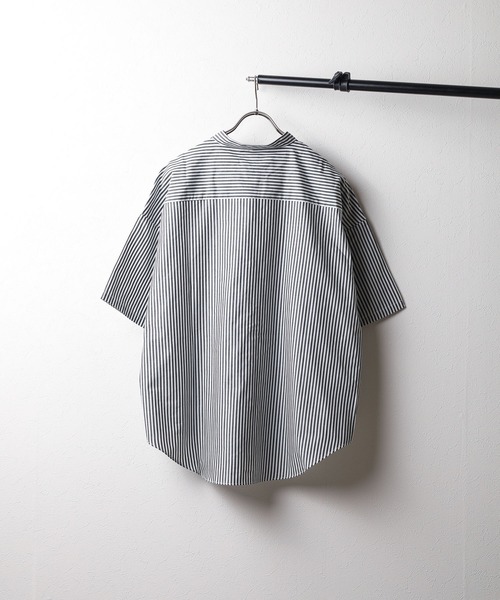 MUSINSA STANDARD MEN'S_オーバーサイズウォッシュドシャツ_12色 オーバーサイズ ロング丈バンドカラー長袖シャツ 通販【ニッセン】