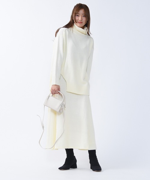 folka.（フォルカ） ニット セーター Z-2-SP 8E34 プルオーバー フレア