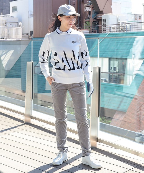 ニット 〈WOMEN〉BEAMS GOLF ORANGE LABEL / ビッグ シャドーロゴ ニット ニット 〈WOMEN〉BEAMS GOLF ORANGE LABEL ビッグ シャドーロゴ BEAMS