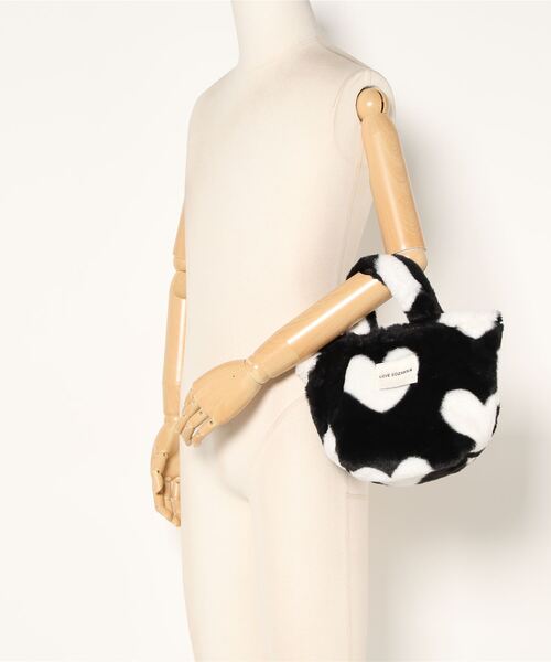 TONE SELECT GOODS トートバッグ Liaa/ ハート柄ファー バッグ A18140