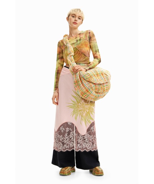 Collina Strada × Desigual ダブルレイヤード Tシャツ Collina Strada × Desigual ダブルレイヤード Tシャツ - メルカリ