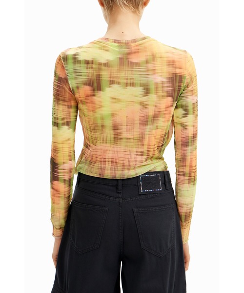 Desigual×Collina Strada ダブルレイヤーTシャツ Desigual（デシグアル） tシャツ 「Desigual×Collina Strada」タイダイ