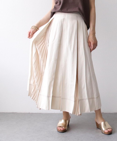 Three Four Time スカート タックプリーツスカート : ZOZOTOWN Yahoo  