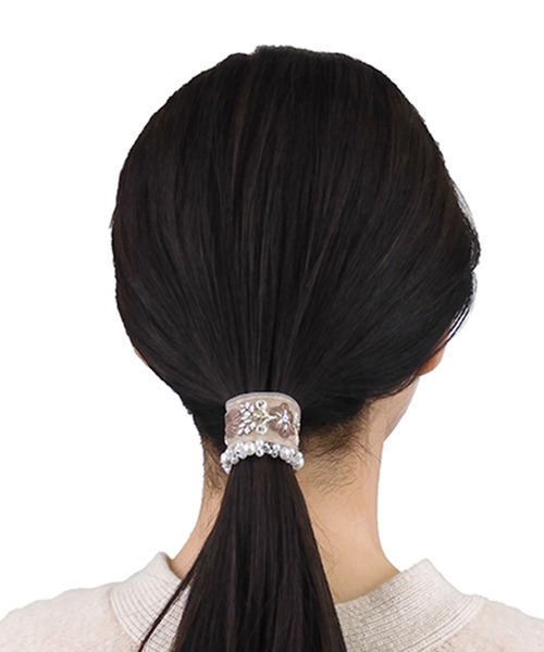 Zoule ヘアピン ゾーラ:embroidery cuff60 フラワー刺繍