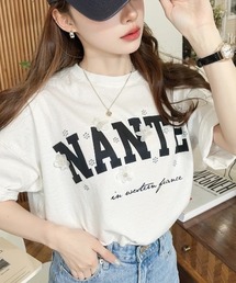 tシャツ 3Dフラワーモチーフ半袖カットソー レディース 楽天市場】【お買い物マラソン最大60%OFFクーポン配布】カメリア